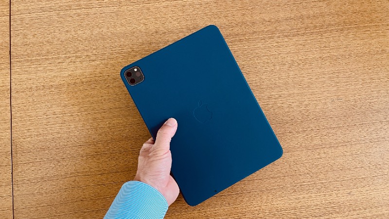 美品 Apple純正 iPad Air対応Smart Folioマリンブルー - タブレット